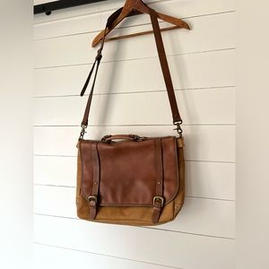 Brown Leather Messenger Bag